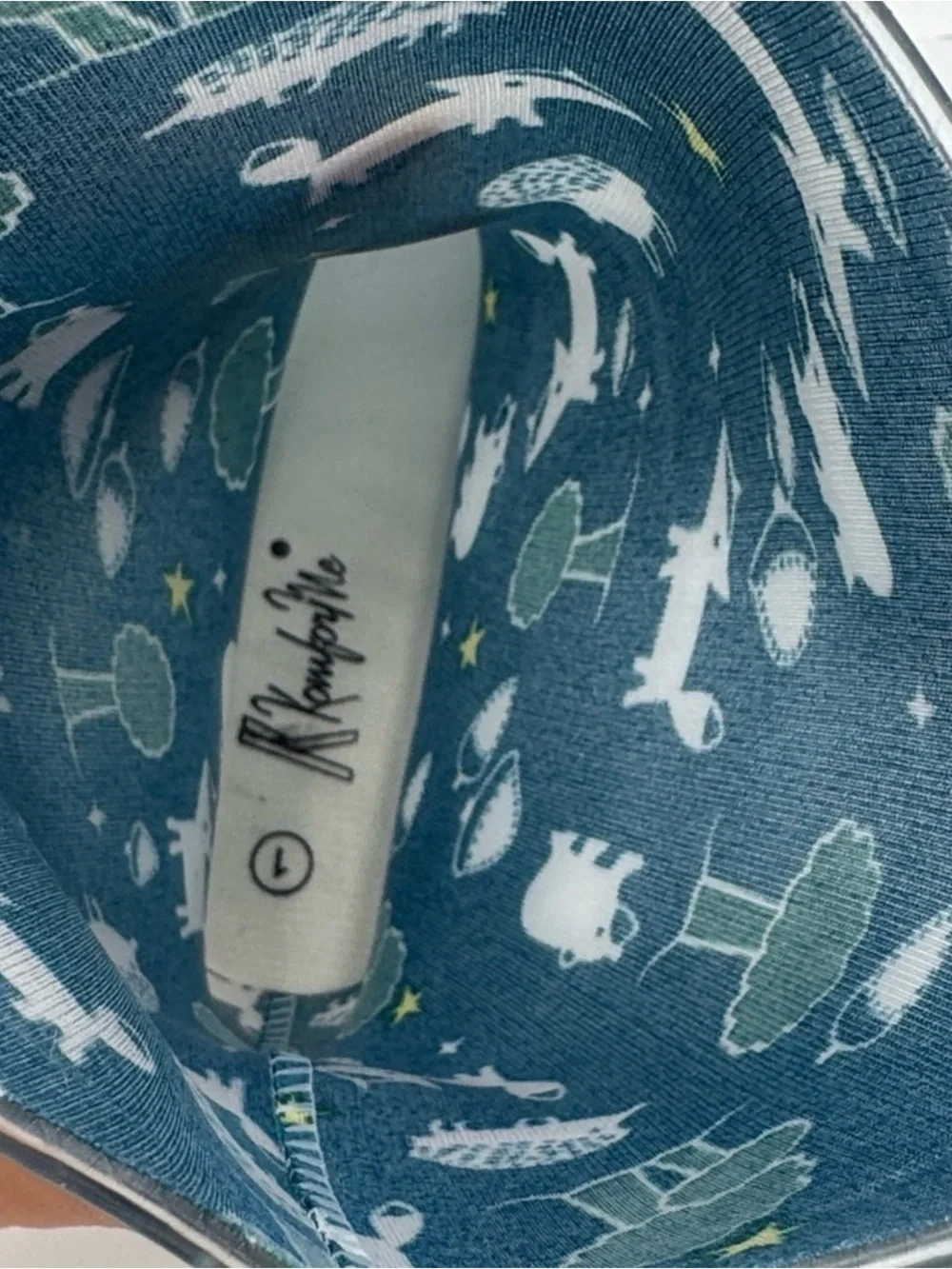 Children's Dark Blue Animal Rain Boots